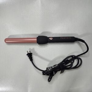 Foxybae 25mm Curling Wand Rose Gold Barrel Model BLK-25CRL